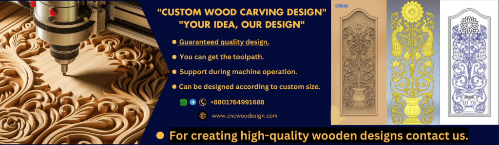 cnc wood custom design from_with customer